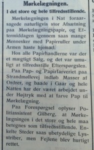 Fra Holbæk Amts Socialdemokrat, 10. april 1940.