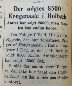 Holbæk Amts Socialdemokrat 2. oktober 1940.